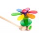 Zabawka na patyku do pchania - Drewniany kwiatek - Bajo 24510