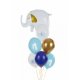 Zestaw balonów na roczek dla chłopca - 6 sztuk - 30 cm