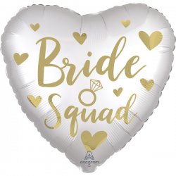 Balon foliowy serce - Bride Squad - 45 cm