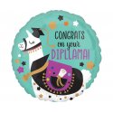 Balon foliowy 43 cm - Gratulacje (Congrats On Your Dipllama) - Zakończenie szkoły