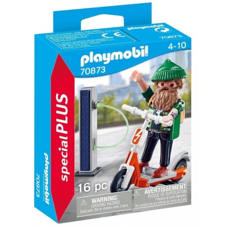 Playmobil 70873 - Hipster z elektryczną hulajnogą