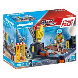 Playmobil 70816 - Plac budowy z wciągarką linową