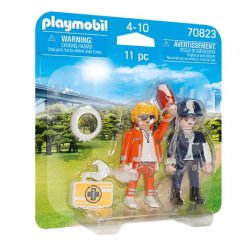 Playmobil 70823, Duopack, Lekarz pogotowia i policjantka