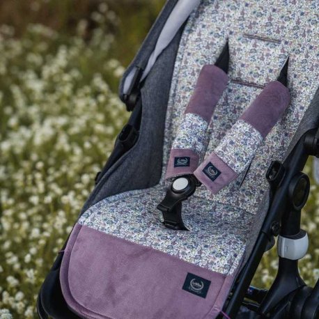 Stroller Pad Organic Jersey, Lavender Dream, Velvet French Lavender