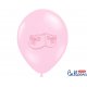 Balon 30 cm, Buciki - Różowy pastelowy