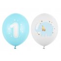 Balony na Pierwsze Urodziny Chłopca - Słonik - 30 cm
