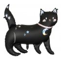 Balon foliowy Czarny Kot, 96 x 95 cm