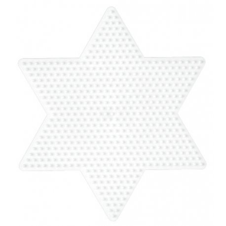Hama 269 - Duża Gwiazda, biała - podkładka do koralików Hama midi