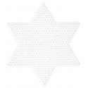 Hama 269 - Duża Gwiazda, biała - podkładka do koralików Hama midi