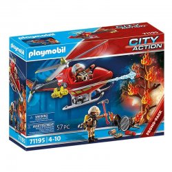 Playmobil 71195, Helikopter Strażacki