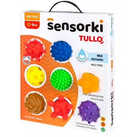 Piłeczki sensoryczne Tullo, 8szt