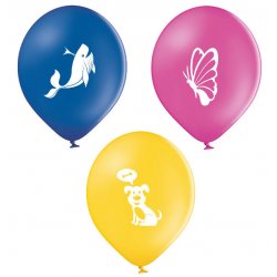 Balony w zwierzątka - mix. 30 balonów - 11" (27,5 cm)