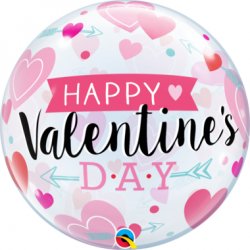 Balon Kula - Happy Valentine's Day - 56 cm