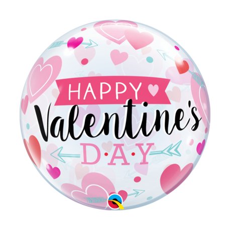 Balon Kula - Happy Valentine's Day - 56 cm