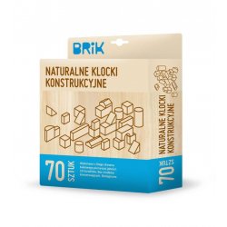 Ekologiczne klocki drewniane - 70 sztuk - BRIK