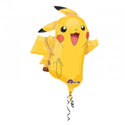 Duży balon foliowy Pokemon - Pikachu - 62 x 78 cm