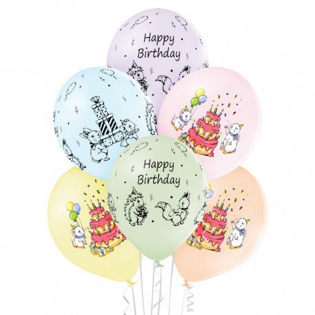 Balony Cute Birthday (Słodkie urodziny) - D11 Belbal