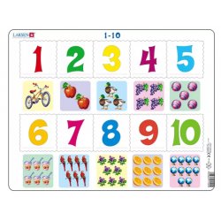Larsen, puzzle edukacyjne, cyferki od 1 do 10