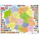 Larsen, puzzle edukacyjne, Mapa Polski