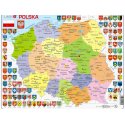 Larsen, puzzle edukacyjne, Mapa Polski