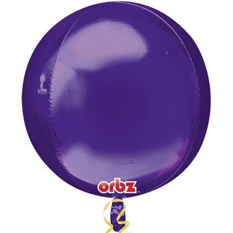 Balon dekoracyjny Orbz (Kula) - Fioletowy