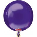 Balon dekoracyjny Orbz (Kula) - Fioletowy