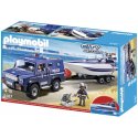 Playmobil 5187 - Pojazd terenowy policji z motorówką