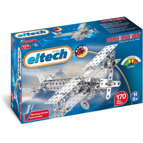 Eitech C88 - Samolot - Metalowe klocki do skręcania - 8+