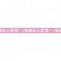 Baner Foliowy na Baby Shower "It's a Girl" 7.62 x 12.7 cm