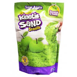 Kinetic Sand, Piasek kinetyczny o zapachu jabłek 227 gram - kolor zielony, Spin Master
