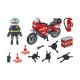 Playmobil 71466 - Motocykl straży pożarnej na miejscu wypadku