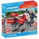 Playmobil 71466 - Motocykl straży pożarnej na miejscu wypadku