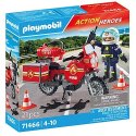 Playmobil 71466 - Motocykl straży pożarnej na miejscu wypadku