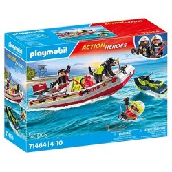 Playmobil 71464 - Łódź straży pożarnej ze skuterem wodnym