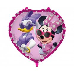 Balon Serce Myszka Minnie - Disney Junior - 46 cm