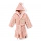 Szlafrok bamboo soft M, Frogs, Powder Pink - La Millou