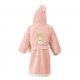 Szlafrok bamboo soft M, Frogs, Powder Pink - La Millou