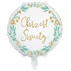 Foliowy Balon na Chrzest Święty - 45 cm