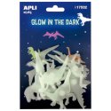 Fluorescencyjne naklejki, Dinozaury, Apli Kids