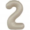 Balon Cyfra 2 - Creamy Latte - Ultra Matt - 86 cm