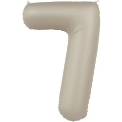 Balon Cyfra 7 - Creamy Latte - Ultra Matt - 86 cm