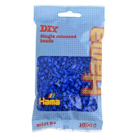 Hama 207-08 - ciemny niebieski - 1000 koralików midi