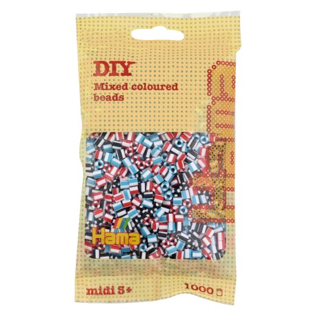 Hama 207-91 Dodatkowe koraliki midi - 1000 prążkowanych koralików