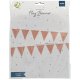 Girlanda Brokatowe Flagietki - Rose Gold - 6 metrów