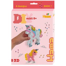 Koraliki Hama 3454 - Jednorożce 3D