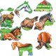 Piękne konie różnych ras, kolorów i rozmiarów, puzzle Larsen