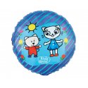 Okrągły Balon Foliowy Kicia Kocia - Kocia i Nunuś - 46 cm