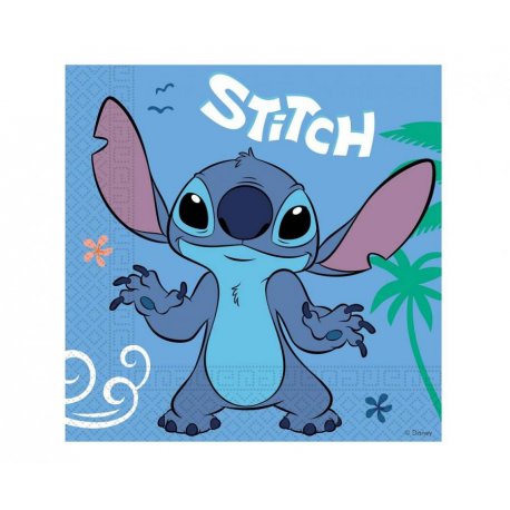 Serwetki Papierowe "Stitch & Angel" - 33 x 33 cm - 20 sztuk