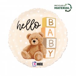 Balon foliowy Teddy Bear - Hello Baby - 18 cali