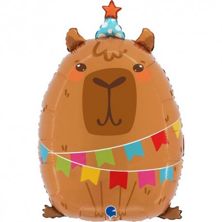 Balon foliowy Party Capybara (Kapibara) - 23 cale